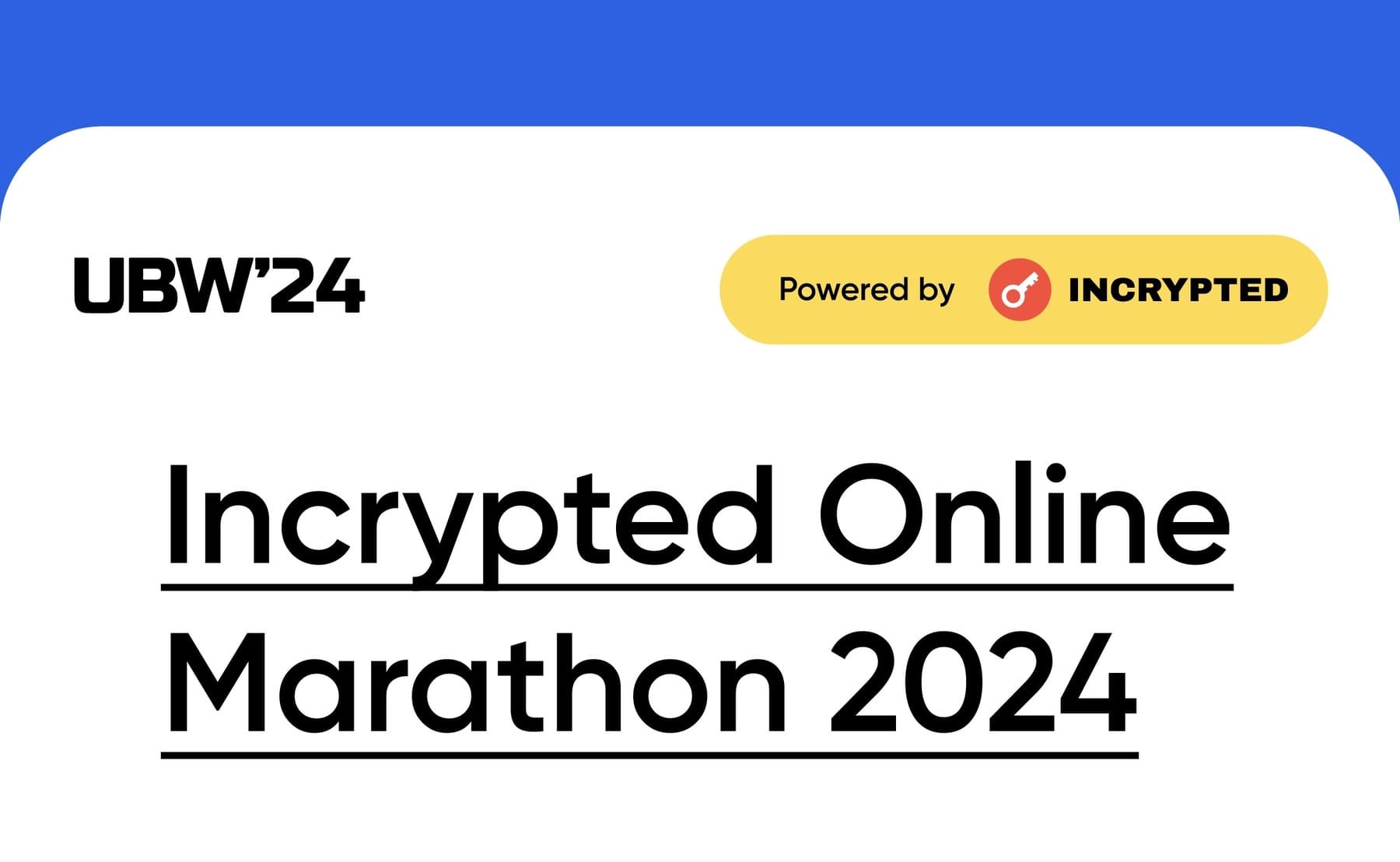 Incrypted организует Online Marathon 2024
