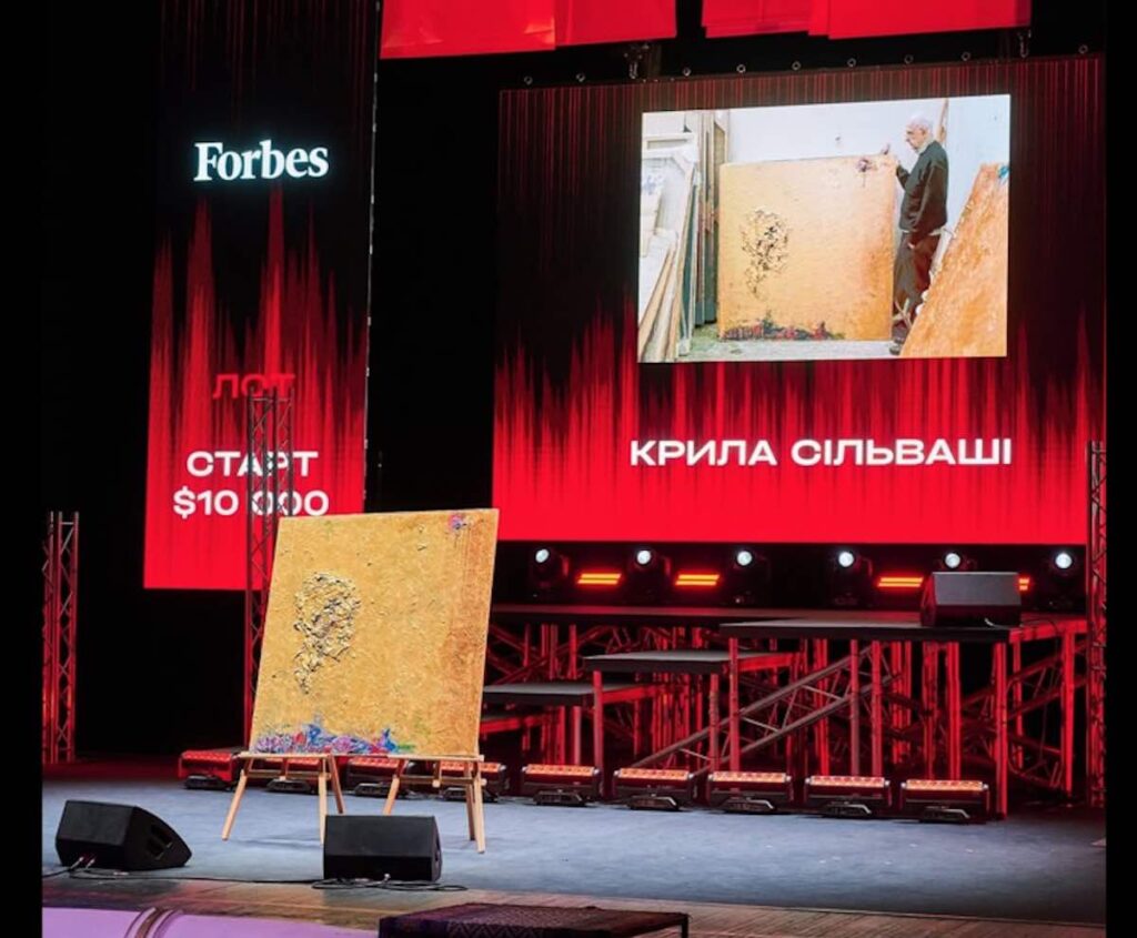 Картина Тиберия Сильваши из серии «Крылья» / Фото: Forbes