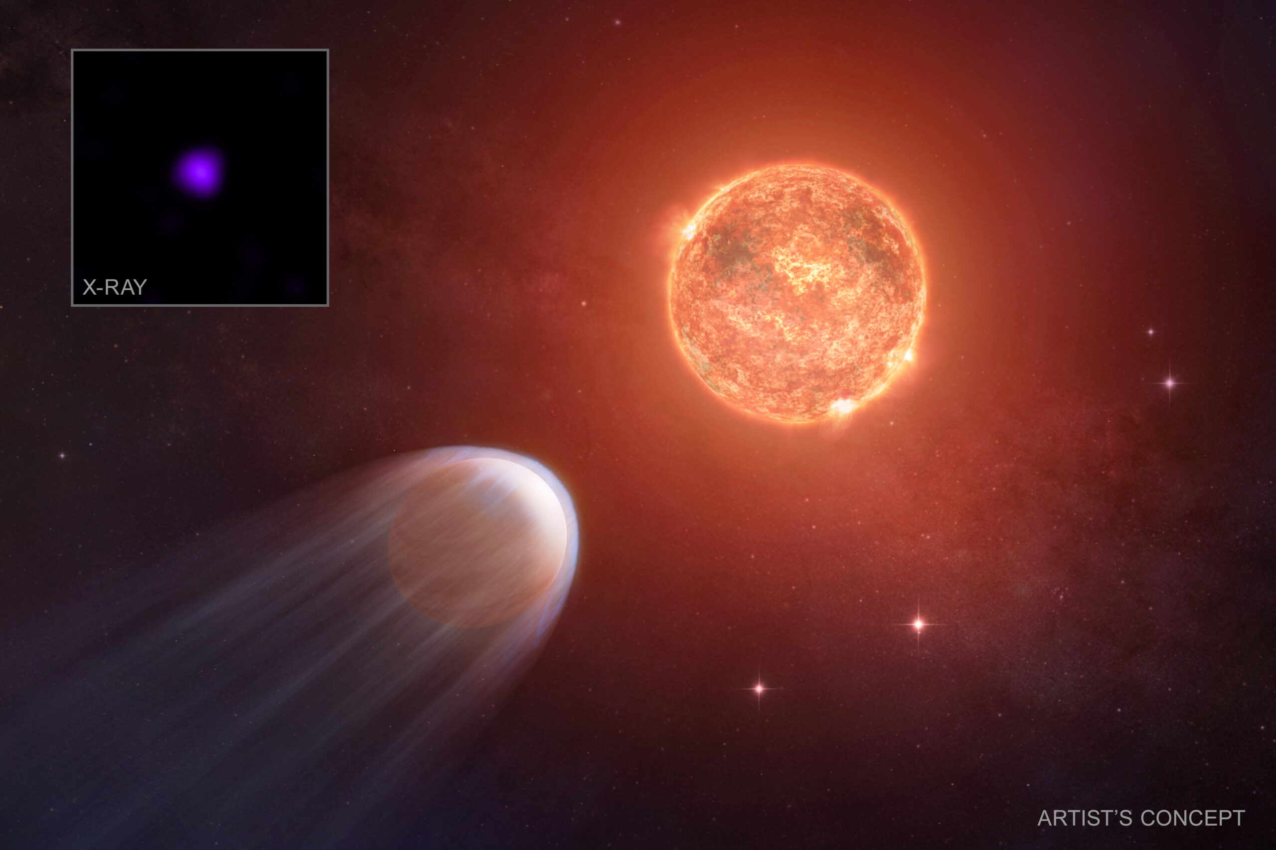 Чандра з NASA виявила, що мале екзопланета зменшується