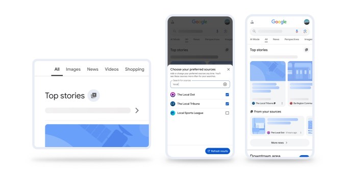 Google тепер надасть можливість обрати свої найкращі джерела для результатів пошуку