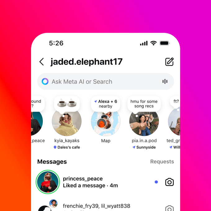 The Instagram map
