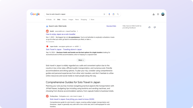 Новий експеримент Google з пошуку в веб-гірці: організація результатів за допомогою ШІ