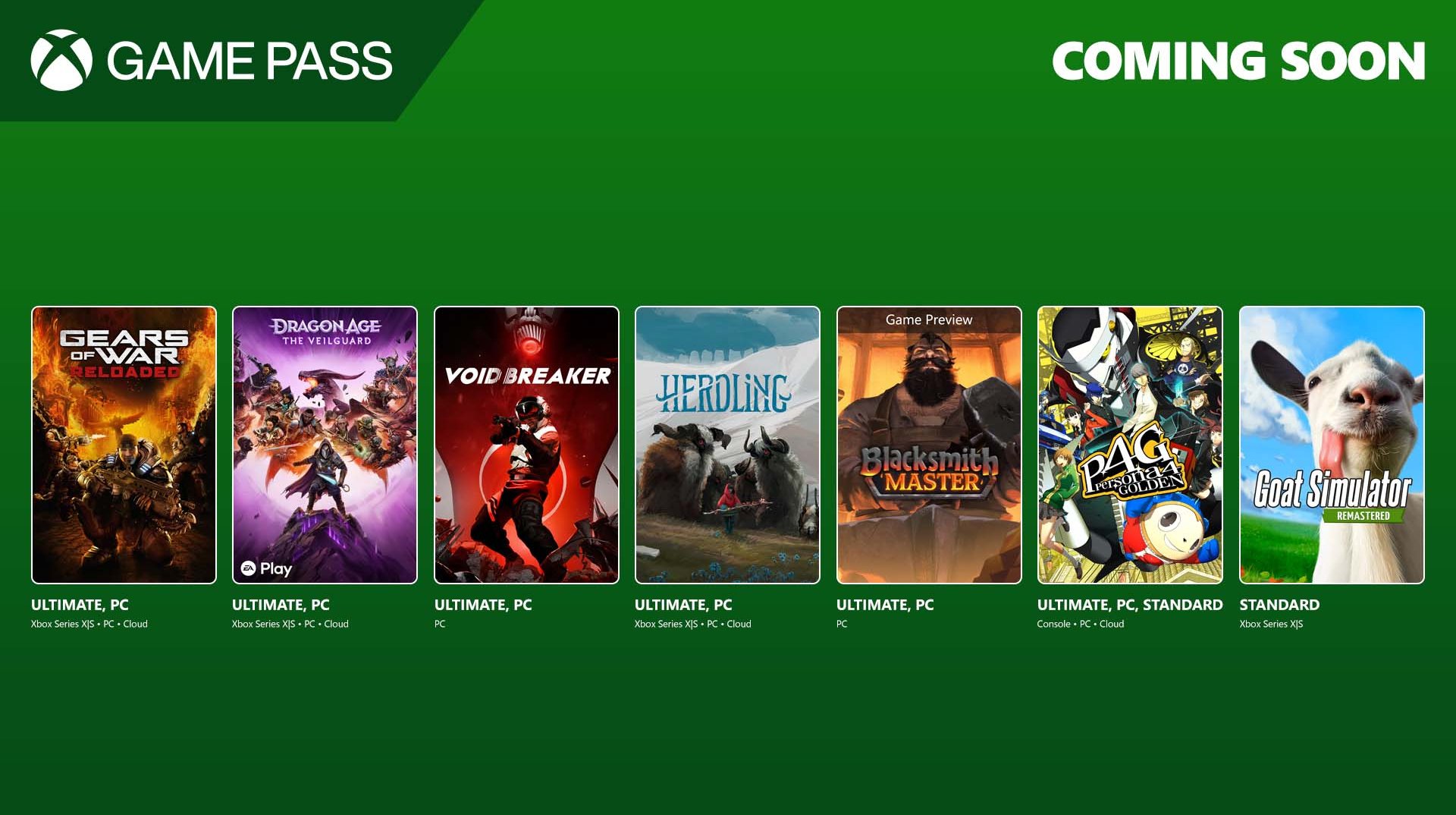 Оновлення каталогу Game Pass наприкінці серпня 2025 року