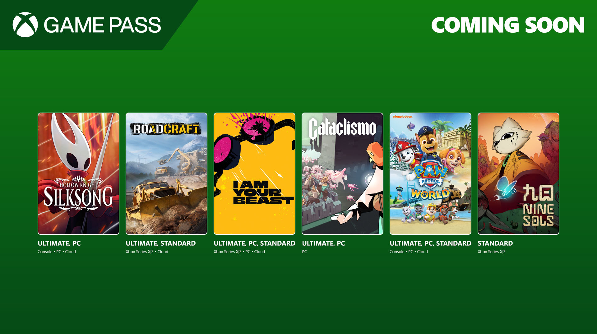 Оновлення каталогу Game Pass на початку вересня 2025 року