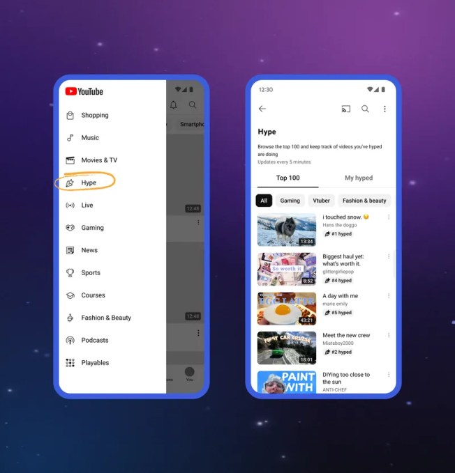 Запуск глобальної функції 'Hype' на YouTube для підтримки маленьких творців контенту
