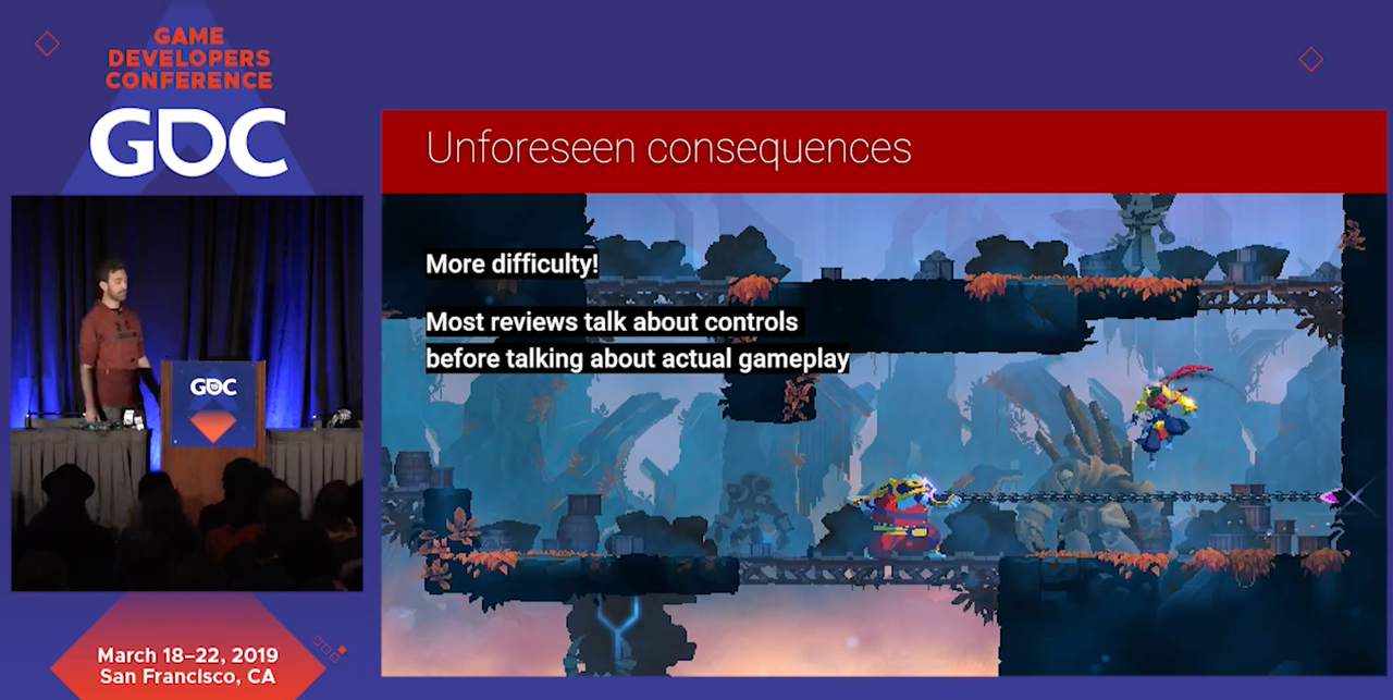 a slide from the Dead Cells design talk