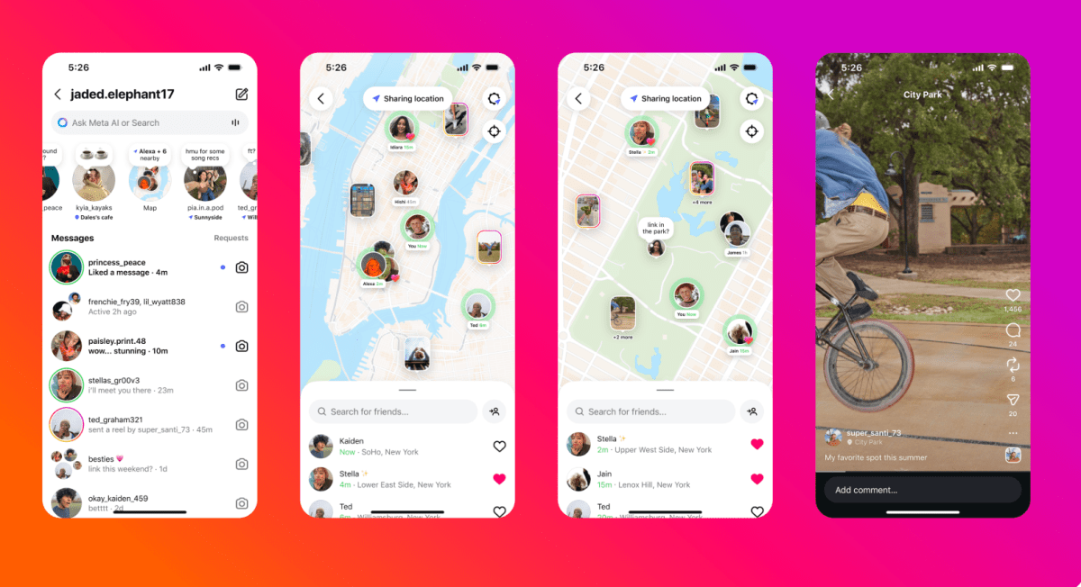 Instagram оновлює функцію карти, щоб спростити визначення вашої локації під час ділення нею