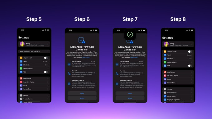 Epic Games повідомляє, що новий процес установки від Apple знижує відтік користувачів на 60%