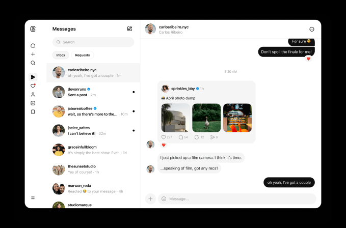 Threads відкриває нові горизонти: повідомлення тепер доступні на вебі