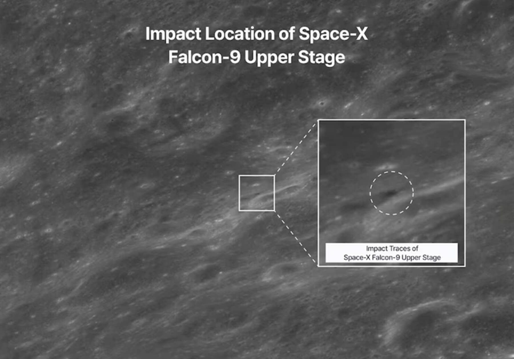 Відпрацьована ракета SpaceX врізалася в Місяць